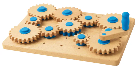 The gear board from a lower angle.
