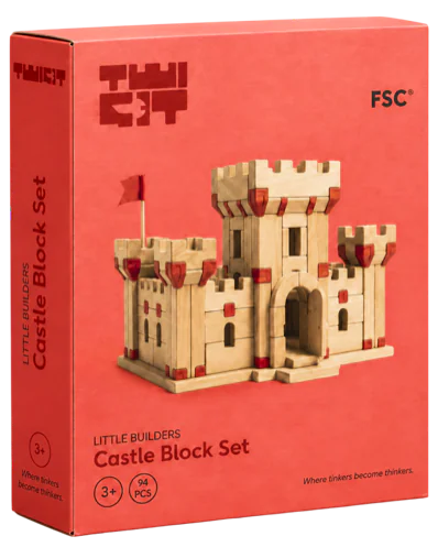 A red Castle Block Set box.