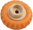 An orange wheel.